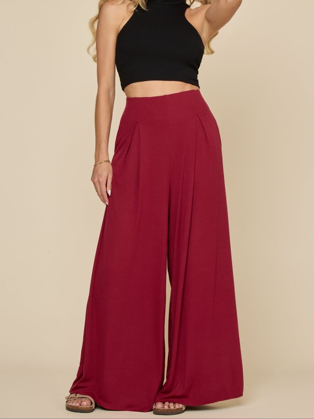 NWT Popflex Go With The Flow Wide Leg Pant